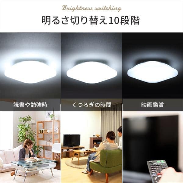 スクエア型LEDシーリングライト スクエアLEDシーリングライト プレーン 6畳調光 シーリング