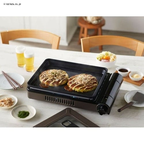 カセットガスホットプレート 焼き上手さんβ ブラウン CB-GHP-B IWATANI 岩谷 イワタニ カセットガス ホットプレート カセットコンロ 焼き上手さん コードレス 送料無料_1