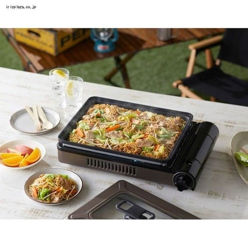 カセットガスホットプレート 焼き上手さんβ ブラウン CB-GHP-B IWATANI 岩谷 イワタニ カセットガス ホットプレート カセットコンロ 焼き上手さん コードレス 送料無料_3