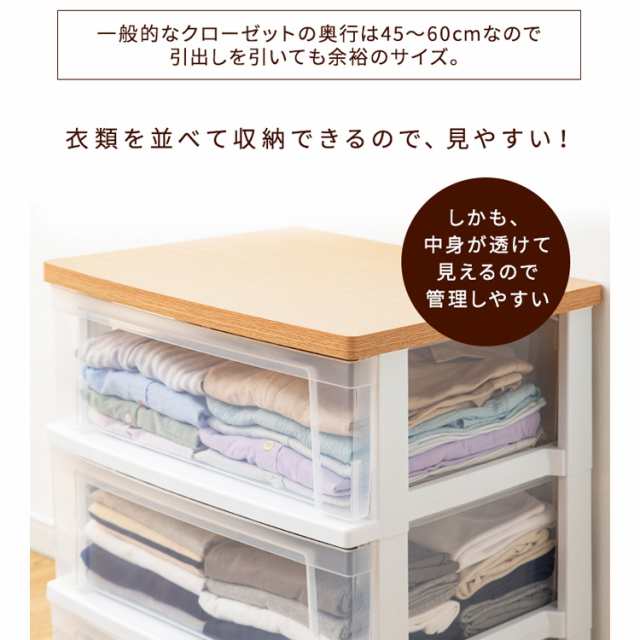 チェスト 5段 幅約54cm クリアチェスト 衣替え 収納 アイリスオーヤマ NSW-545 ウッドトップチェスト 北欧 収納用品 収納チェスト 収納ケース 衣類収納 洋服 ケース フレンチオーク クリア タンス おしゃれの通販は