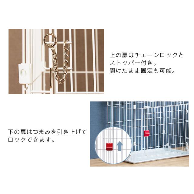 猫 ケージ 2段 猫 ゲージ スリム 猫ケージ 2段 二段 省スペース 多頭