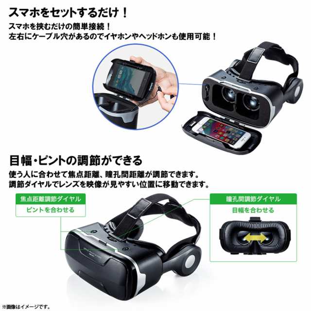 Vrゴーグル スマホ ヘッドホン付き Med Vrg3 6557 4 7 6インチまで対応 ヘッドバンド 目幅ピント調整可能 メガネ対応 3dメガネ 3d 動の通販はau Pay マーケット モバイルランド