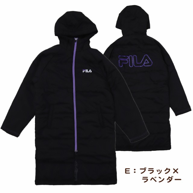 FILA ベンチコート ジュニア キッズ 裏ボア 130〜160cm 子供服 冬服 コート 子供 子ども フード付き アウター サッカー スポーツウエア 