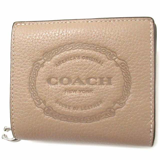 コーチ 財布 COACH アウトレット レザー スナップ ウォレット ヘリテージ 二つ折り財布 CM216 SVTP