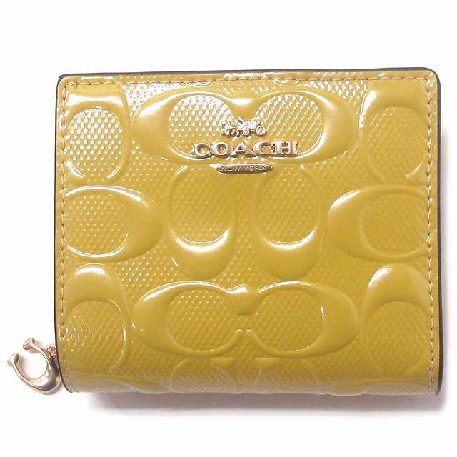 コーチ レザー財布 COACH アウトレット シグネチャー レザー スナップ ウォレット 二つ折り財布 CT982 IMGLD