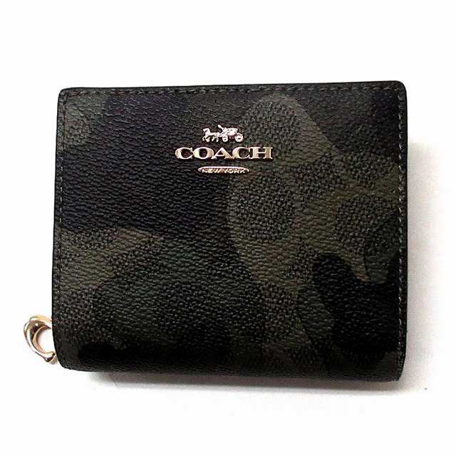 コーチ 財布 COACH アウトレット カモ柄限定 ミニウォレットスナップ ウォレット 二つ折り財布 CW538 IMXAI