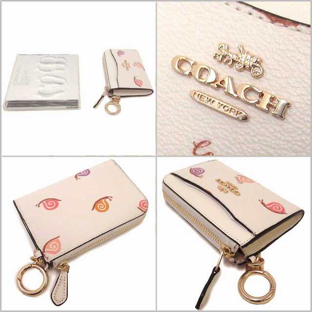 コーチ コインケース COACH アウトレット レザー スネイル プリントＬ