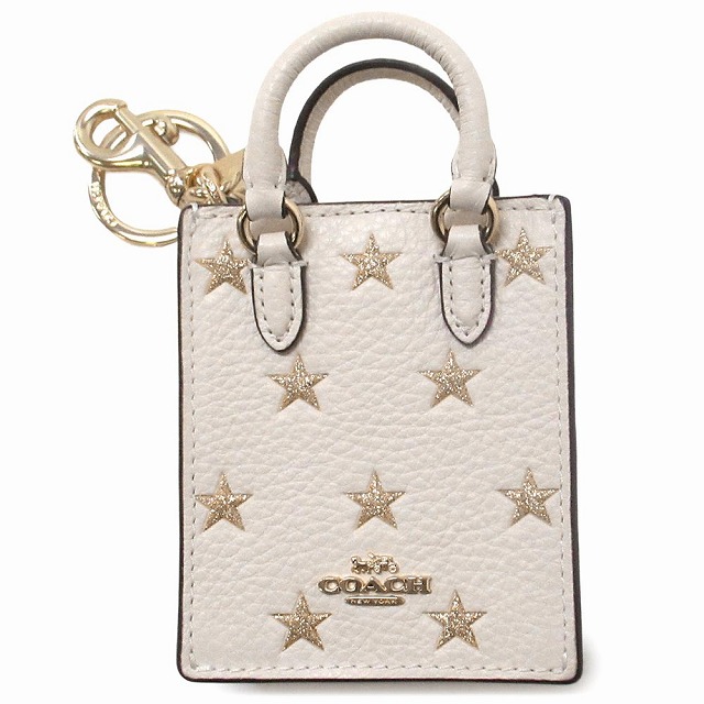 【お値下げ】COACH　　バッグチャーム コーチ キーホルダー COACH アウトレット スタープリント 星柄