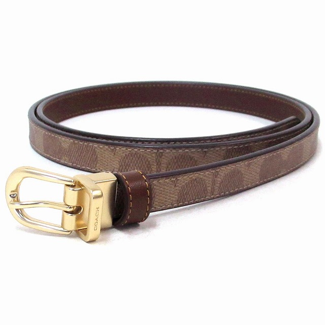 コーチ ベルト COACH シグネチャー アウトレット クラシック バックル カットトゥサイズ リバーシブル ベルト CX058 IMXHEの通販は