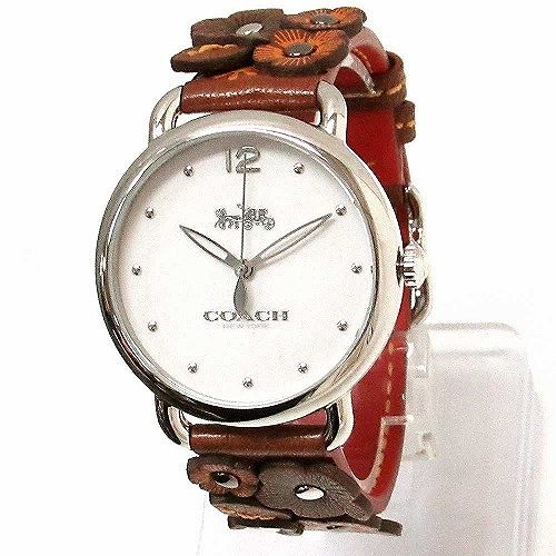 コーチ 時計 レディース Coach アウトレット デランシー レディース ウォッチ フラワー モチーフ ベルト 腕時計 の通販はau Pay マーケット セレクトag