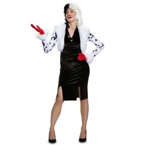 21公式店舗 ハロウィン クルエラ 衣装 コスプレ コスチューム ディズニー 大人 女性 レディース 仮装 悪役 ヴィランズ グッズ 通常便なら 送料無料 通常便は送料無料 101の悪役 ディズニーヴィランズ クルエラのコスチューム 流行に