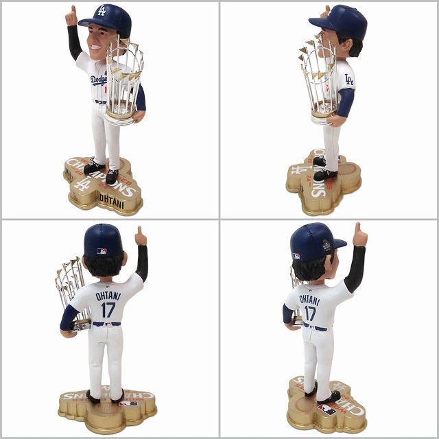 大谷翔平ワールドシリーズチャンピオン&N.L.MVP Holidayボブルヘッド