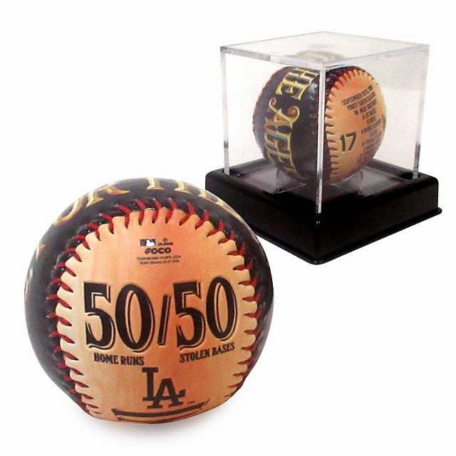 大谷翔平 50/50 記念ボール ドジャース限定商品 黒