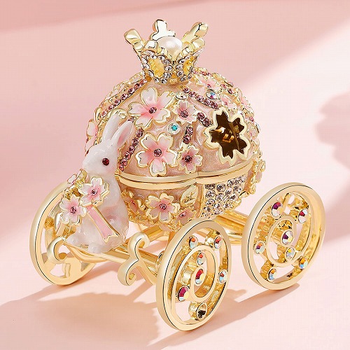 【ジュエリーボックス】 サクラキャリッジ 桜の馬車 ジュエリーボックス  EX6061の通販は 6,221円