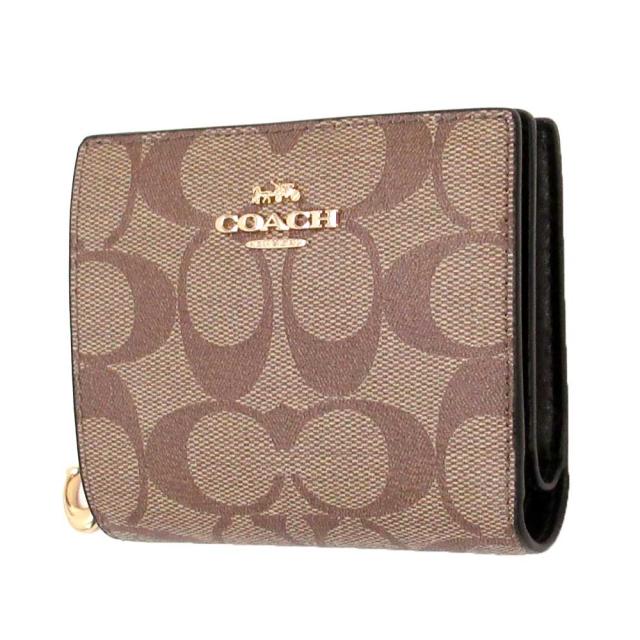 コーチ 財布 Coach アウトレット シグネチャー キャンバス スナップ ウォレット 二つ折り財布 C3309 Imcbi Nの通販はau Pay マーケット セレクトag