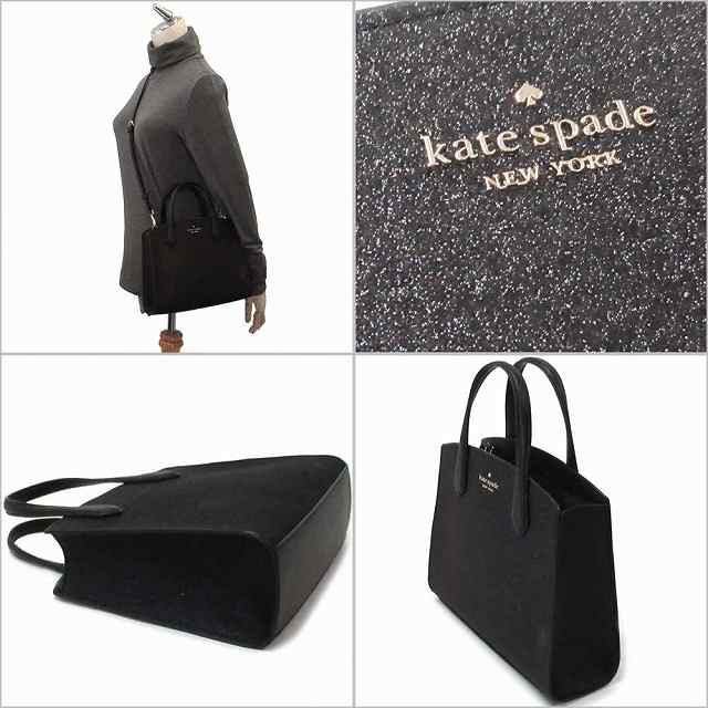 メーカー純正品[充電不要 1年保証] Kate spade ケイトスペードアウトレット ティンセル グリッターファブリック 2WAY サッチェル  K9337 650 n230303 