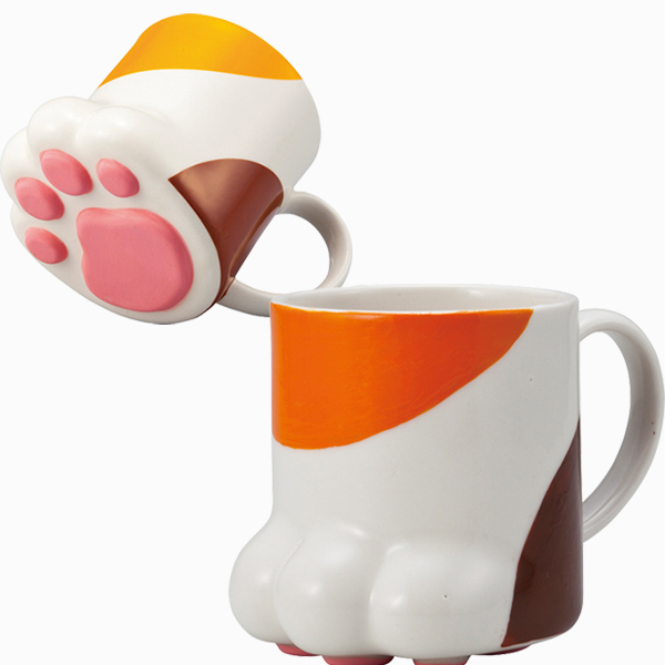 肉球マグ 三毛猫 おもしろ食器シリーズ誕生日 プレゼント 猫好き 一人暮らしの通販はau Pay マーケット ギフトとノベルティーの店 Kssサービス
