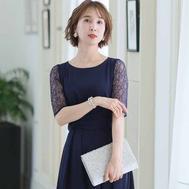 パーティードレス 結婚式 代 人気 結婚式 ワンピース ドレス 30代 40代 体型カバー フォーマルドレス お呼ばれ 大きいサイズの通販はau Pay マーケット セレブワンピース ドレスpourvous