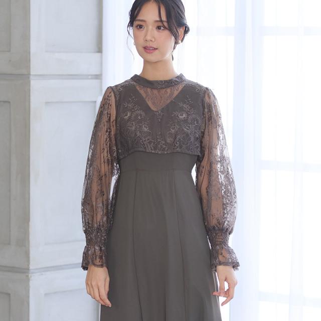 661231638 ワンピース 体型カバー フォーマルドレス 大きいサイズ 結婚