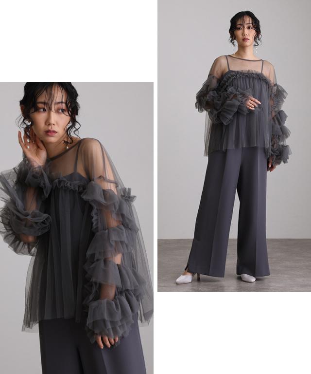 112241378 結婚式 ボレロ チュール 結婚式ボレロ ワンピース ドレス