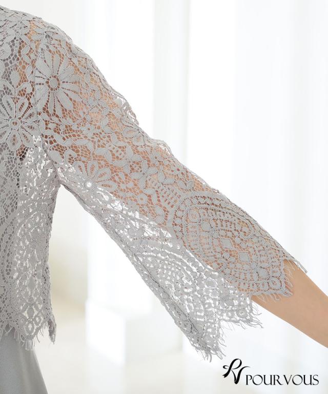 117241314 スリット トップス付き ワンピース パーティードレス 体型