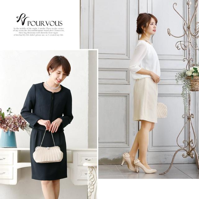 1721 セレモニー スーツ 母 40代 体型カバー 入学式 卒業式 卒園式