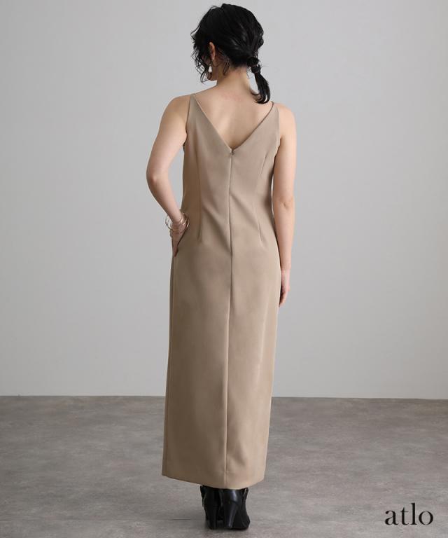 210241978 カーブカッティング アシンメトリー ワンピース パーティー