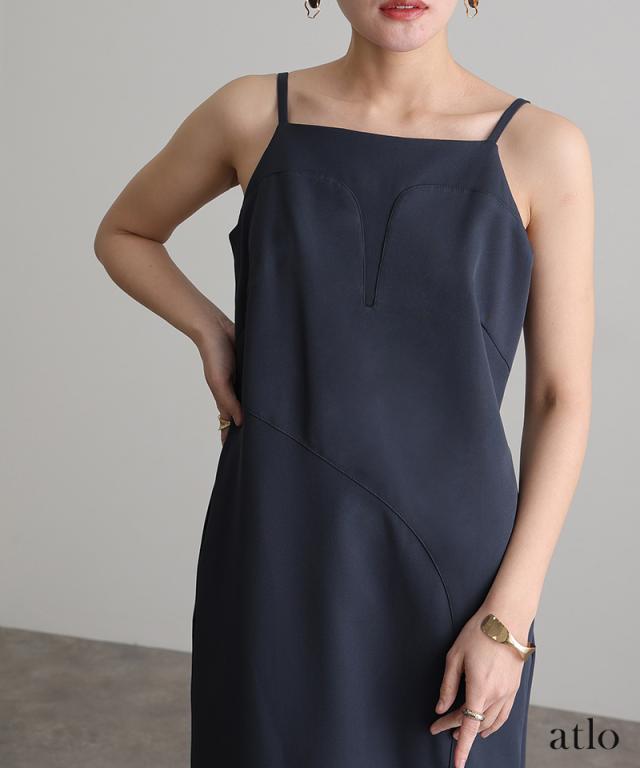 210241978 カーブカッティング アシンメトリー ワンピース パーティー