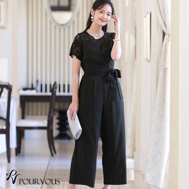 215221513 パンツドレス オールインワン かっこいい 大きいサイズ パンツ 体型カバー セレモニースーツ 上品 フォーマルドレス お呼ばれ 30代 20代 40代 結婚式 パーティードレス 小柄 ワンピース 150cm 服装 韓国 袖あり 袖付き 袖 半袖 七分袖 レディス レース カラーフォ 215221513 パンツドレス オールインワン かっこいい 大きいサイズ