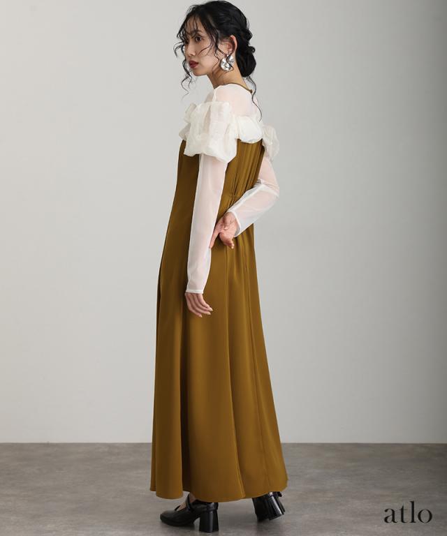 ブラウン フリル付きパーティードレス Sサイズ ブラウン フリル付きパーティードレス Sサイズ 楽天市場】フリル（種類