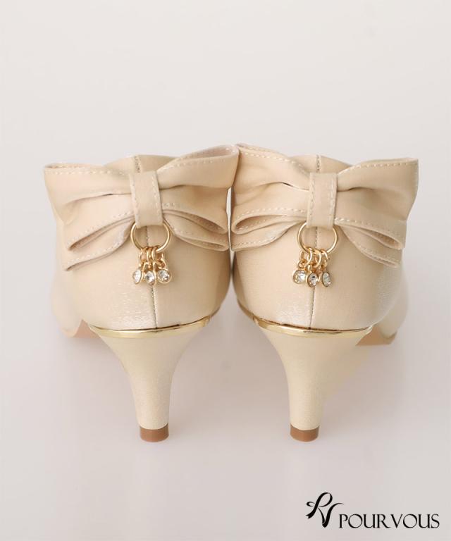 242221620 パーティーシューズ ポインテッドトゥ クッションソール