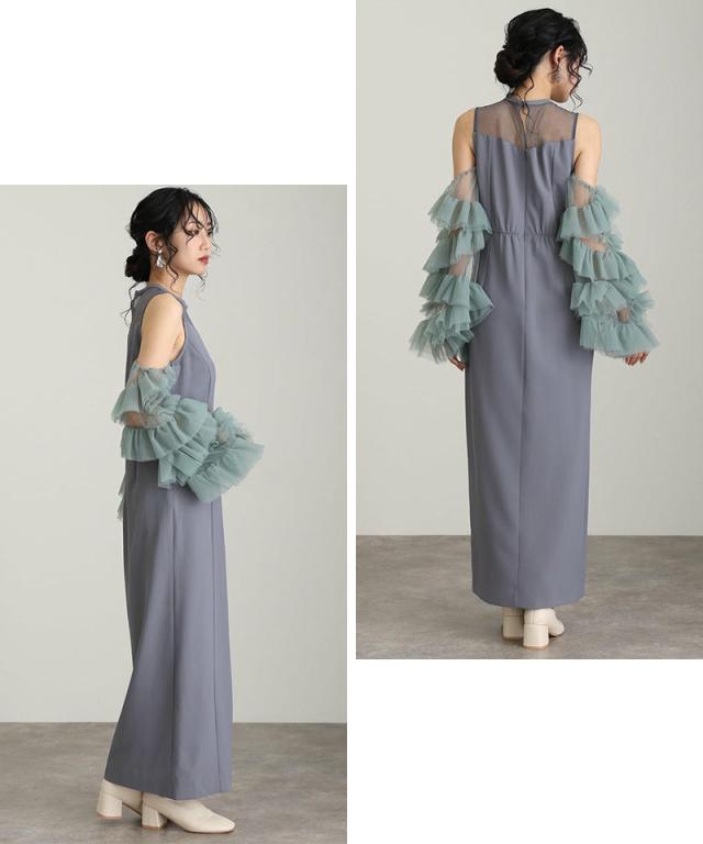 270242178 デタッチドスリーブ パーティードレス オケージョン