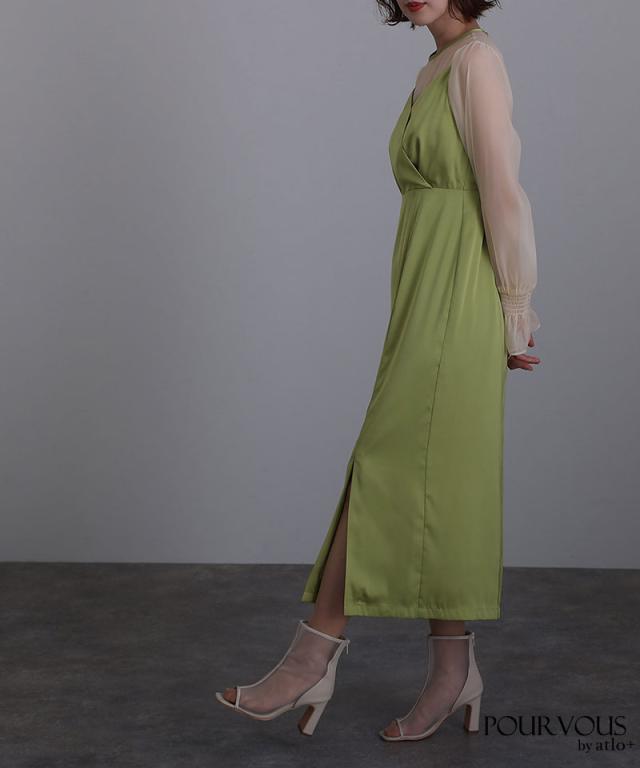 281221938 結婚式 ワンピース パーティードレス フォーマルドレス