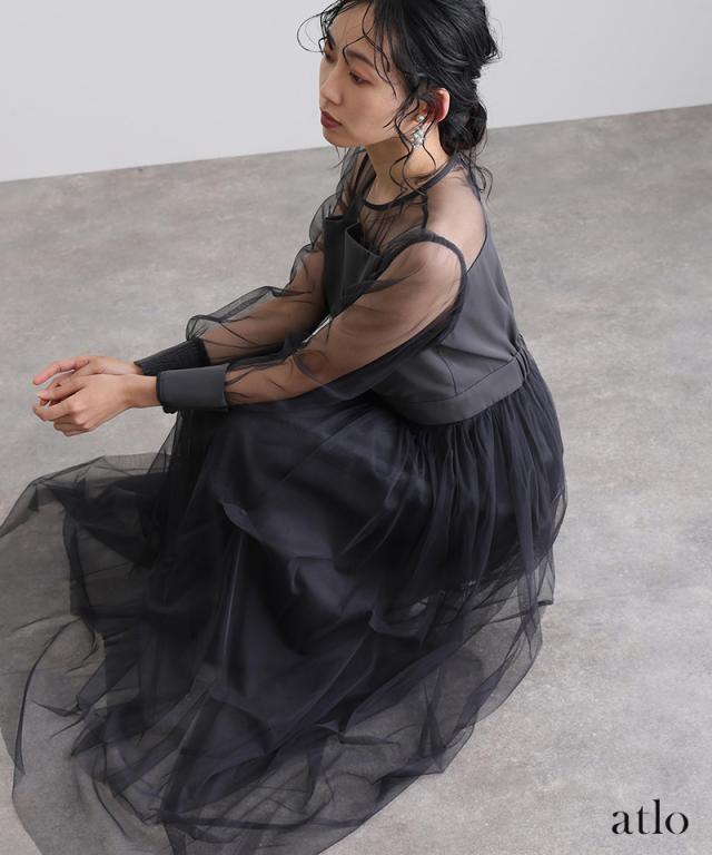 282241138 ビスチェ チュール ワンピース パーティードレス