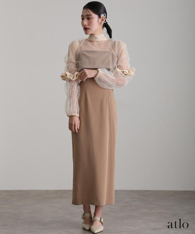 285242122 チュールボレロ セットドレス コクーン ワンピース