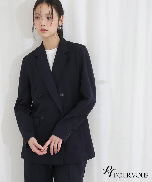 セレモニー 卒園式 スーツ ママ 冬 レディース 50代 七五三 母 入園式 秋 30代 お宮参り フォーマル 入学式 卒業式 上品 ダブルカラー 大きいサイズ 送料無料 服装 2点セット 母親_11