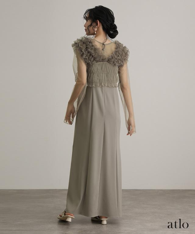 304242225 フリルボレロ 3点セット パーティードレス オケージョン