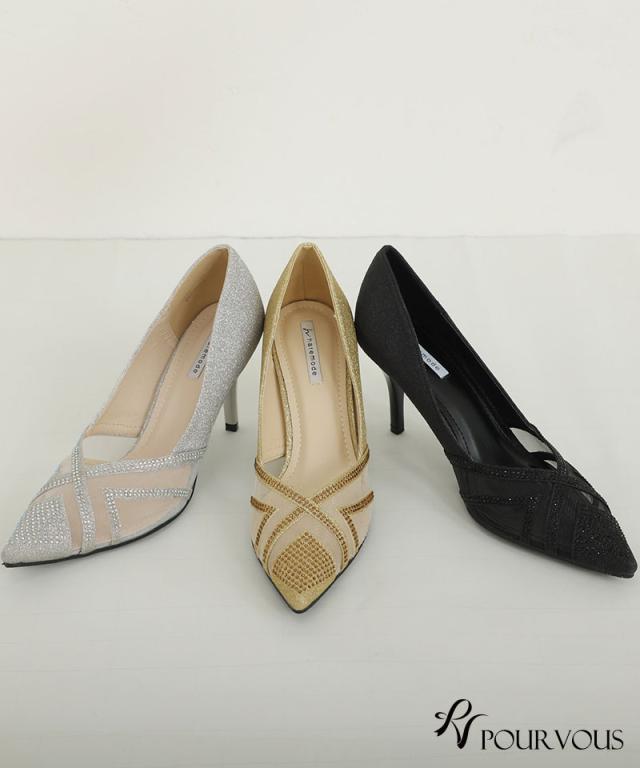 328221922 パーティーシューズ パンプス 靴 ピンヒール ハイヒール