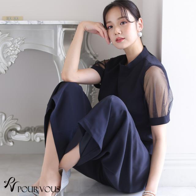パンツ パンツスーツ オールインワン パンツドレス セレモニースーツ 大きいサイズ 体型カバー 結婚式 フォーマルドレス 上品 パーティードレス お呼ばれ 30代 20代 40代 春 夏 秋 冬 ワンピース 小柄 かわいい 顔合わせ 二次会 袖あり 袖付き 袖_9