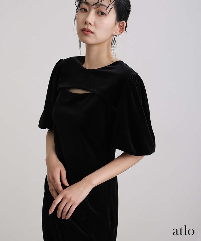 393251411 ボレロ ベロア 2点セット パーティードレス オケージョン