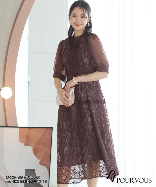 423222025 パーティードレス ワンピース 結婚式 大きいサイズ