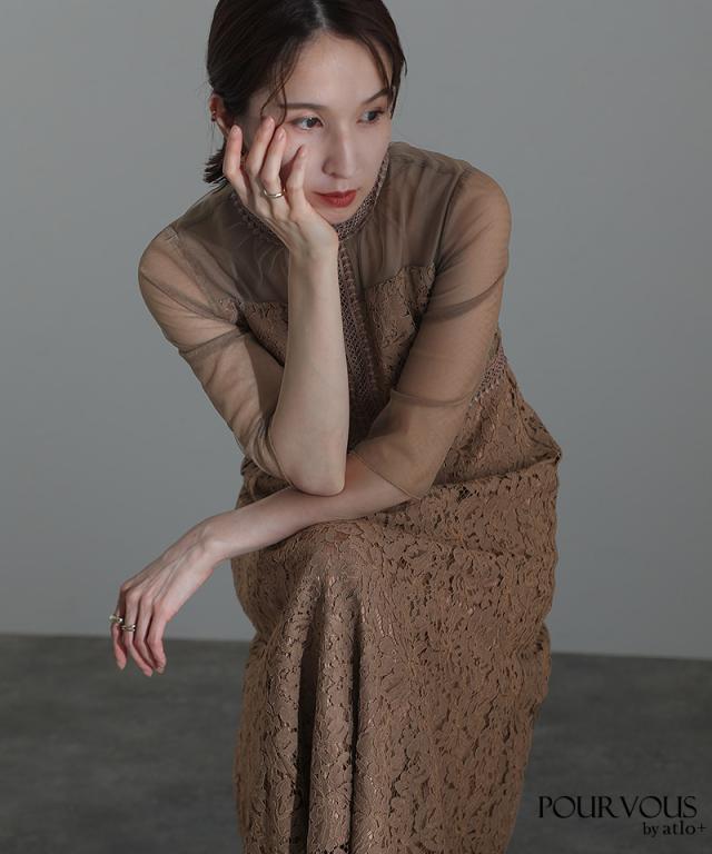 432222116 お呼ばれ パーティードレス 小さいサイズ 体型カバー 大きい