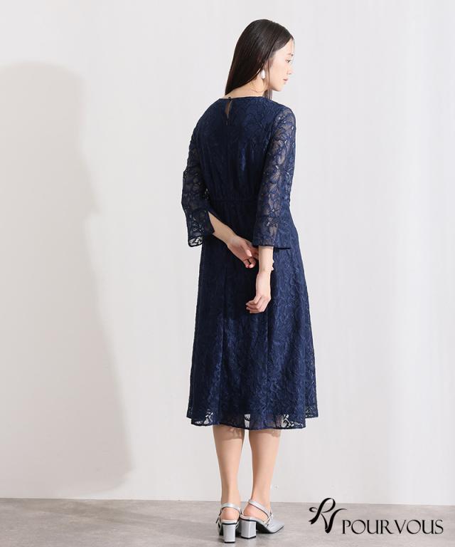 フレア パーティードレス 結婚式 ワンピース 大きいサイズ お呼ばれ オケージョン フォーマル 20代 30代 40代 50代 ドレス 体型カバー オケージョンドレス 母親 上品 小さいサイズ_10