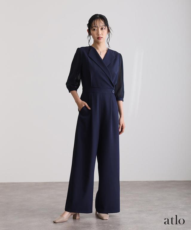 458251613 パンツ 結婚式 オールインワン パンツドレス セレモニースーツ 大きいサイズ 体型カバー パンツスーツ パーティードレス パンツ 上品 オケージョンドレス お呼ばれ 20代 30代 40代 春 458251613 パンツ 結婚式 オールインワン パンツドレス セレモニー