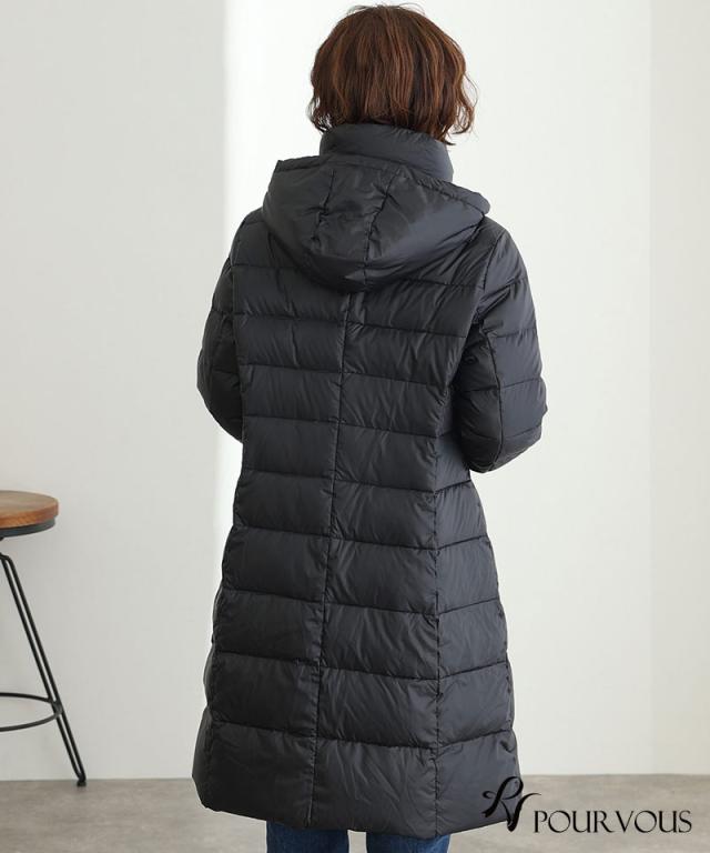 ✨美品✨ PECA 17号 女優襟 ダウンコート 3XL 黒 ぺカ 大きいサイズ