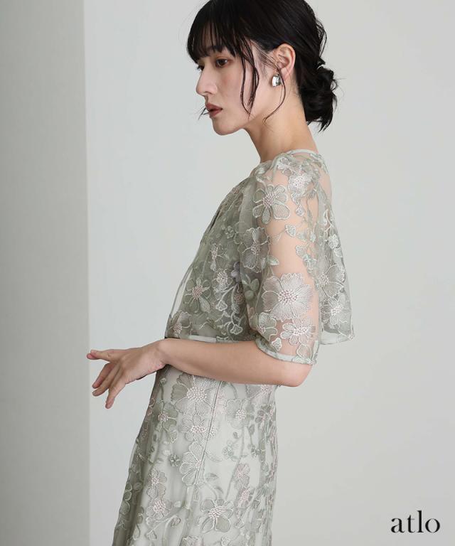 478251725 刺繍 2点セット ワンピース パーティードレス オケージョン