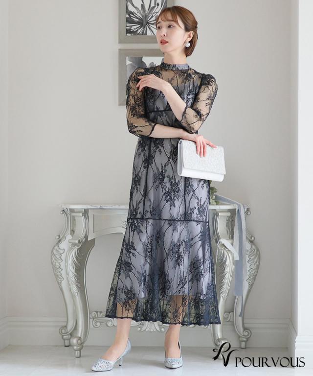 653231325 結婚式 ワンピース パーティードレス フォーマルドレス