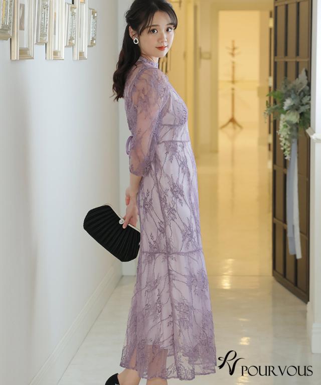 653231325 結婚式 ワンピース パーティードレス フォーマルドレス