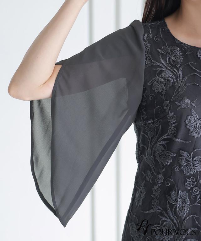 758231613 体型カバー フォーマルドレス ワンピース 結婚式 大きい