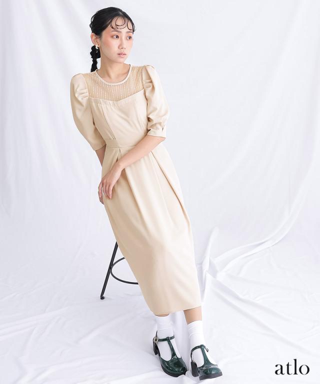 体型カバー フォーマルドレス ワンピース 結婚式 小さいサイズ 大きいサイズ 小柄 ドレス 韓国 フォーマル 上品 20代 30代 40代 50代 お呼ばれ 顔合わせ パーティードレス 春 夏 秋 冬 服装 服 二次会 50代 aライン 母親 袖あり 袖付き 袖 半袖 七分袖 ミモレ丈_11